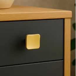 Ručka knopka PERLA / Zlatno brušena