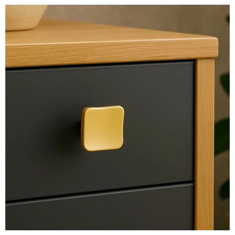 Ručka knopka PERLA / Zlatno brušena