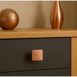 Ručka knopka PERLA / Brušena bakrena