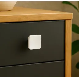 Ručka knopka PERLA / Bijela mat