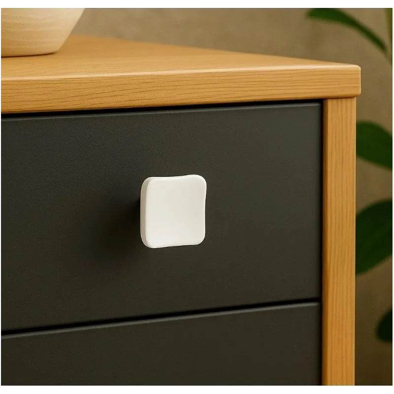 Ručka knopka PERLA / Bijela mat