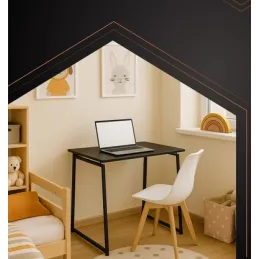 Sklopivi uredski stol VITTO 800 x 400 / Crna - Crno drvo