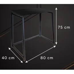 Sklopivi uredski stol VITTO 800 x 400 / Crna - Crno drvo