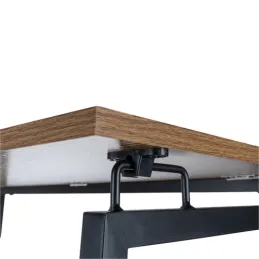 Sklopivi uredski stol VITTO 800 x 400 / Crni - smeđe drvo