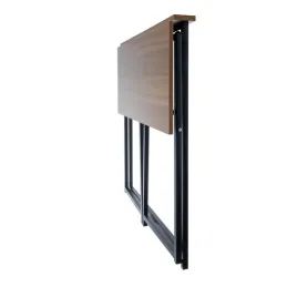 Sklopivi uredski stol VITTO 800 x 400 / Crni - smeđe drvo