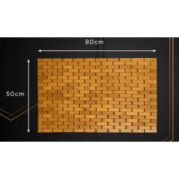 Bambusova protuklizna podloga za kupaonicu LASSA / Drvo