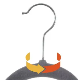 Set od 20 kom vješalica s ramenima / Siva