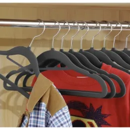 Set od 20 kom vješalica s ramenima / Siva