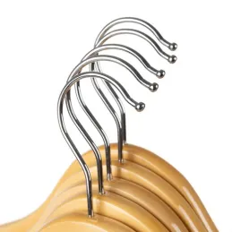 Sada od 10 komada drvenih vješalica za odjeću / Prirodno drvo