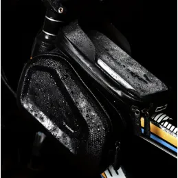 Torba za okvir bicikla s futrolom za telefon CROSS / Crna