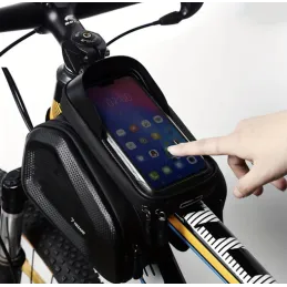 Torba za okvir bicikla s futrolom za telefon CROSS / Crna