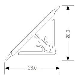 Tesniaca letvica KRONOSPAN Nero Bronzo / K698 PN