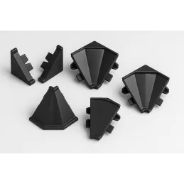 Set završetaka za brtvenu letvicu KRONOSPAN / Crna