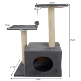 Stablo za mačke CAT TREE 710 mm / Siva