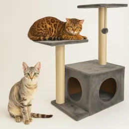 Stablo za mačke CAT TREE 710 mm / Siva