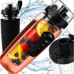 Sportska boca za vodu s posudom za voće FRUITS 1L