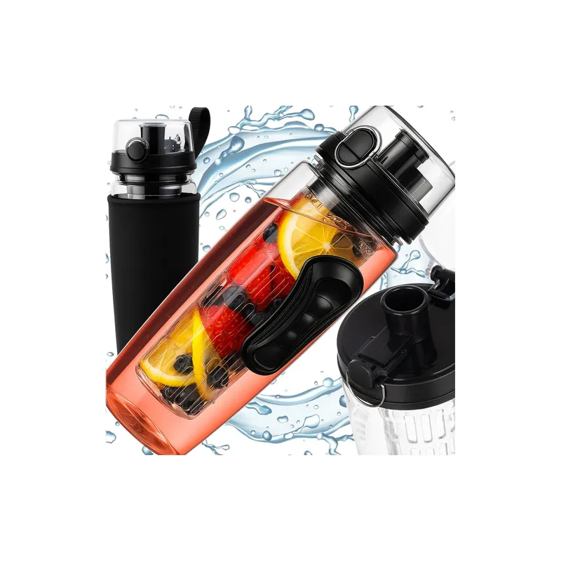 Sportska boca za vodu s posudom za voće FRUITS 1L