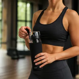 Sportska boca za vodu s posudom za voće FRUITS 1L