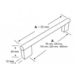 Ručka SORTA / Nehrđajući čelik