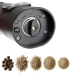 Set od 2 električna keramička mlinca za sol i papar / Crna mat