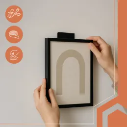 Samoljepljiva traka s patentnim zatvaračem 25 mm / Crna