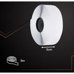 Samoljepljiva izdržljiva traka s patentnim zatvaračem 50 mm / Bijela
