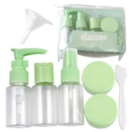 Putni set posudica i bočica za kozmetiku HOLIDAY / Zelena