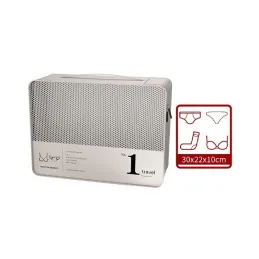 7-dijelni set za putovanja za odjeću i kozmetiku TRAVEL LUX / Bijeli