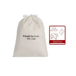 7-dijelni set za putovanja za odjeću i kozmetiku TRAVEL LUX / Bijeli