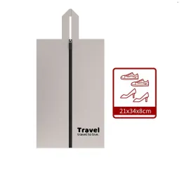 7-dijelni set za putovanja za odjeću i kozmetiku TRAVEL LUX / Bijeli