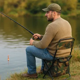 Sklopiva stolica s torbom za ribolov i kampiranje FISHING MINI