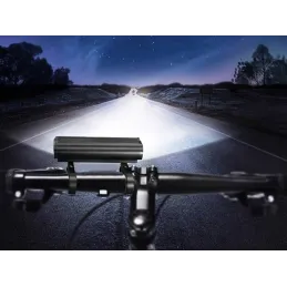 Set prednjeg i stražnjeg LED svjetla za bicikl ULTRA STRONG / Crna