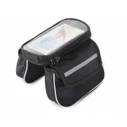 Torba za okvir bicikla s futrolom za telefon TOUR / Crna