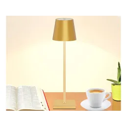 Dekorativna stolna lampa s dodirnim uključivanjem i zatamnjivanjem ZEUS / Zlatna