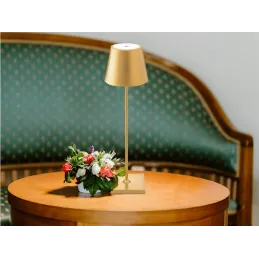 Dekorativna stolna lampa s dodirnim uključivanjem i zatamnjivanjem ZEUS / Zlatna