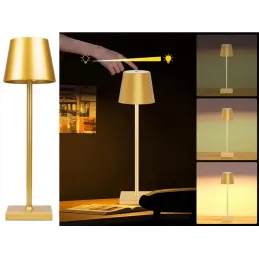 Dekorativna stolna lampa s dodirnim uključivanjem i zatamnjivanjem ZEUS / Zlatna