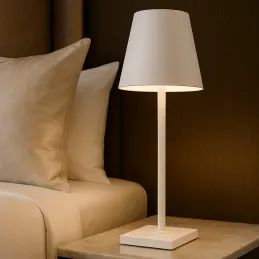 Dekorativna stolna lampa s dodirnim uključivanjem i zatamnjivanjem ZEUS / Bijela