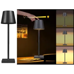 Ukrasna stolna lampa s dodirnim paljenjem i zatamnjivanjem ZEUS / Crna