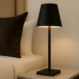 Ukrasna stolna lampa s dodirnim paljenjem i zatamnjivanjem ZEUS / Crna