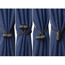 Set 2ks - Dekorativne magnetne kopče za zavjese PINS / Crna