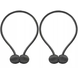 Set 2ks - Dekorativne magnetne kopče za zavjese PINS / Crna