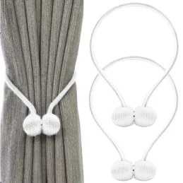 Set 2 kom - Ukrasne magnetske kopče za zavjese PINS / Bijela