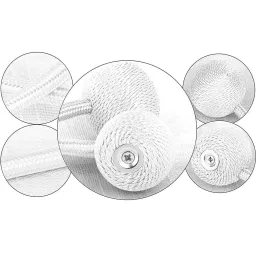 Set 2 kom - Ukrasne magnetske kopče za zavjese PINS / Bijela