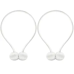 Set 2 kom - Ukrasne magnetske kopče za zavjese PINS / Bijela