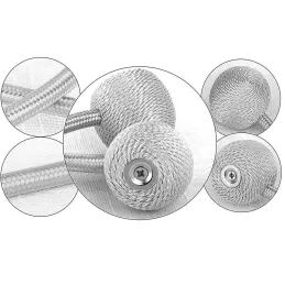 Set 2 kom - Dekorativne magnetske kopče za zavjese PINS / Srebrna