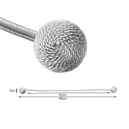 Set 2 kom - Dekorativne magnetske kopče za zavjese PINS / Srebrna