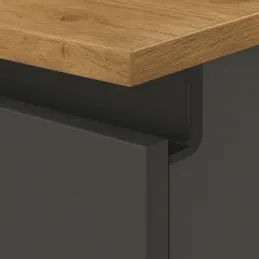 Profil ručke za vrata OLYMP - L / Crna mat