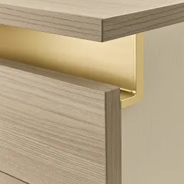 Profil za vrata bez ručke OLYMP - L / Zlatno mat