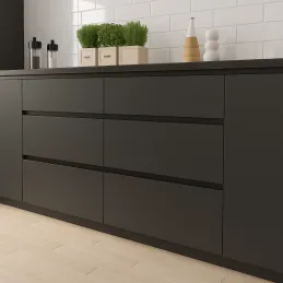 Profil za vrata s ručkom OLYMP - C / Crna mat