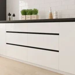 Profil za vrata s ručkom OLYMP - C / Crna mat